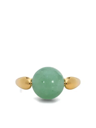 Monica Vinader Gold-vermeil Gemstone Ring