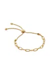 Monica Vinader Chain Link Friendship Slider Bracelet In 金色