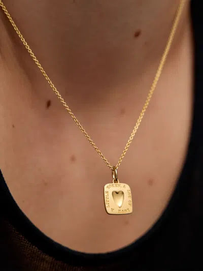 MONICA VINADER GP LOVE TOKEN PENDANT