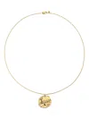 Monica Vinader Womens Capricorn Zodiac 18ct Yellow Gold Vermeil Pendant Necklac In Gold