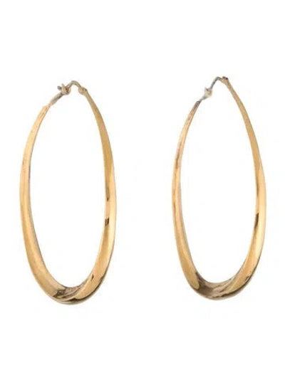 Pre-owned Monica Vinader Graduated Hoop Earrings In Multicolor