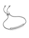 Monica Vinader Silver Havana Mini Chain Friendship Bracelet In Silver