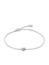 Monica Vinader Heart-charm Chain Necklace In Silber