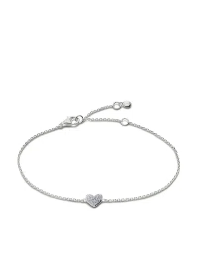 Monica Vinader Heart-charm Chain Necklace In Silber