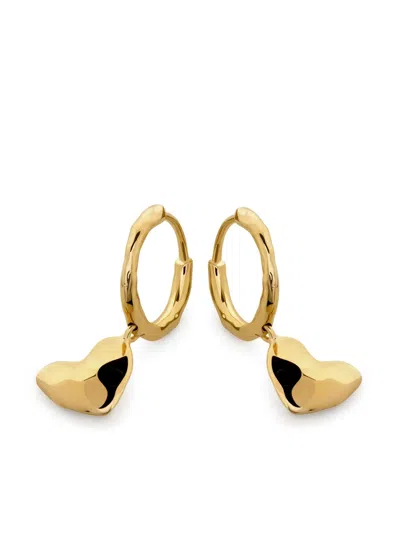 MONICA VINADER HEART DROP EARRINGS