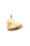 Monica Vinader Womens Gold Heart Shaped Recycled 18ct Yellow Gold-plated Vermeil Sterling-silver Loc In Yellow Gold