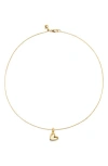 Monica Vinader 18k Gold Vermeil Heart-pendant Necklace In Gold