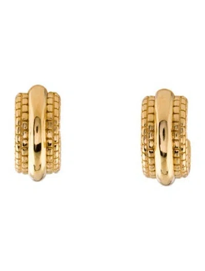 Pre-owned Monica Vinader Heirloom Bold Huggie Earrings In Multicolor