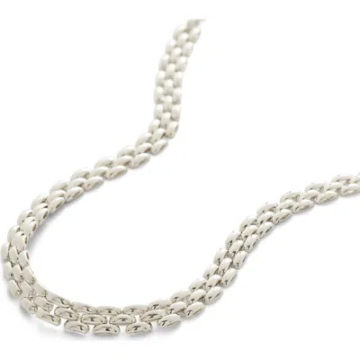 Monica Vinader Heirloom Necklace Adjustable In Silver