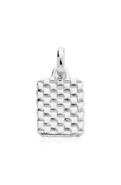 Monica Vinader Heirloom Pendant Charm In Silver