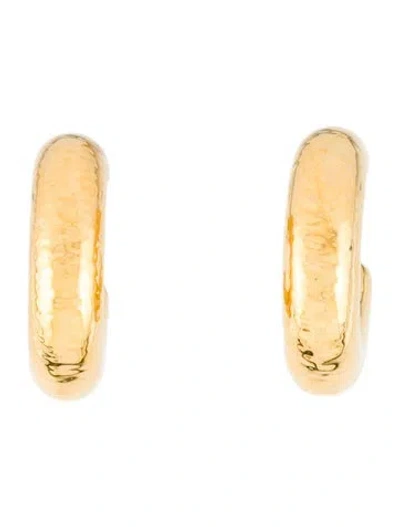 Pre-owned Monica Vinader Hoop Earrings In Multi