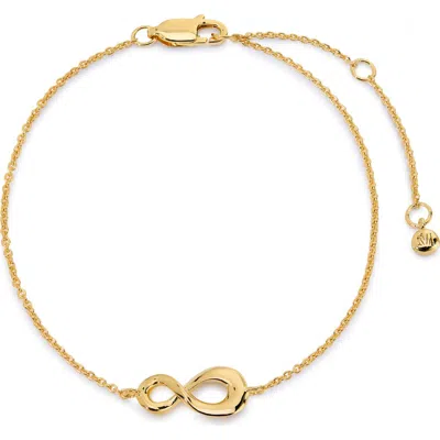 Monica Vinader Infinity Chain Bracelet In Gold