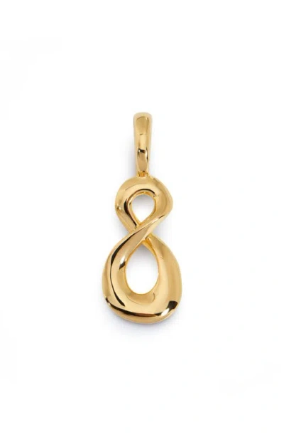 Monica Vinader Infinity Pendant In Gold