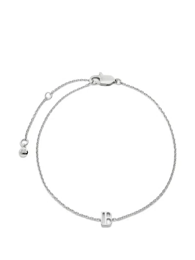 Monica Vinader Initial B Chain Bracelet In Silver