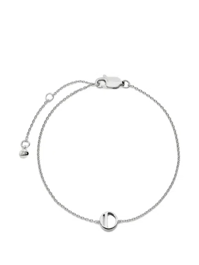Monica Vinader Initial Pendant Bracelet In Metallic