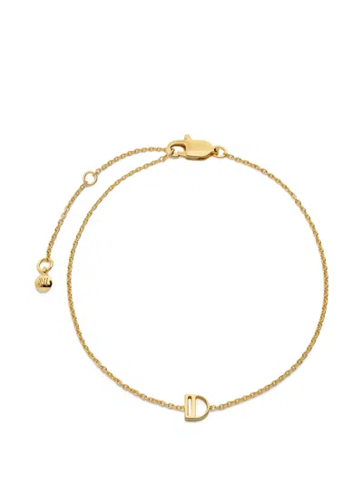 Monica Vinader Initial Chain Bracelet In Gold