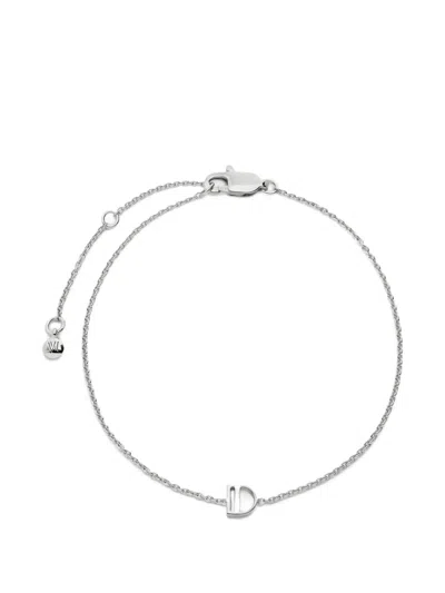 Monica Vinader Initial D Chain Bracelet In Metallic