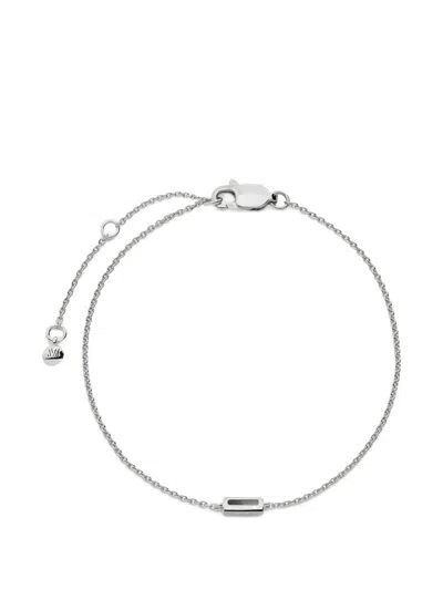 Monica Vinader Initial I Chain Bracelet In Silver