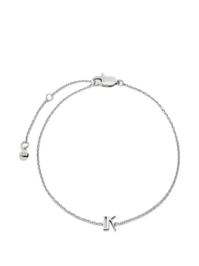 Monica Vinader Initial K Chain Bracelet In Metallic