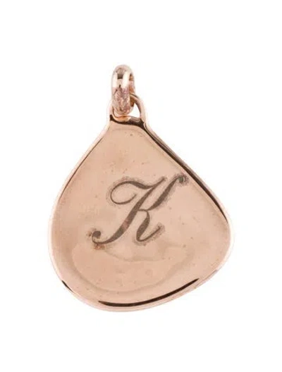 Pre-owned Monica Vinader Initial 'k' Pendant, 1.5" In Multi