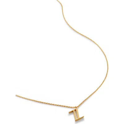Monica Vinader Initial Pendant Necklace