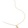 Monica Vinader Initial Pendant Necklace In Gold