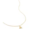 Monica Vinader Initial Pendant Necklace In 18ct Gold Vermeil/ss- A