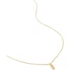 Monica Vinader Alphabet I Pendant Necklace In 18ct Gold Vermeil/ss- I