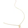Monica Vinader Initial Pendant Necklace In 18ct Gold Vermeil/ss- K