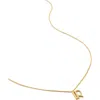 Monica Vinader 18kt Gold Vermeil Letter R Pendant Necklace In 18ct Gold Vermeil/ss- R
