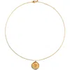 Monica Vinader Initial Stamp Pendant Necklace In 18ct Gold Vermeil E