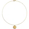 Monica Vinader Initial Stamp Pendant Necklace In 18ct Gold Vermeil I