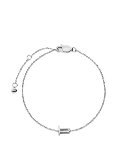 Monica Vinader Initial T Chain Bracelet In Metallic
