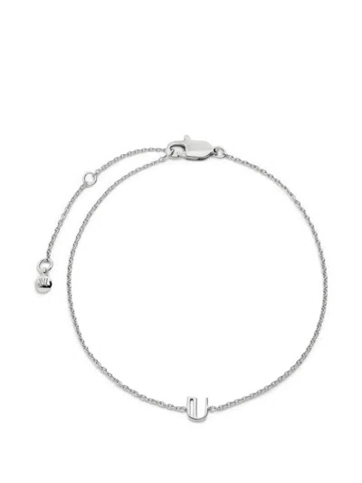 Monica Vinader Initial U Chain Bracelet In Silver