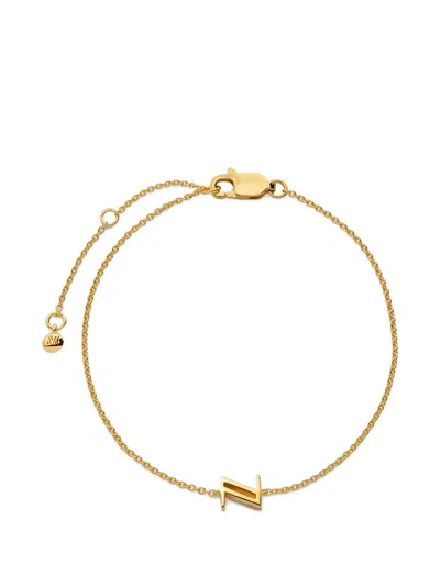 Monica Vinader Initial Z Chain Bracelet In Gold