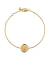 Monica Vinader Gold Initial Stamp J Chain Bracelet In Gold
