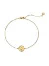 Monica Vinader D-stamp Chain Bracelet In Gold