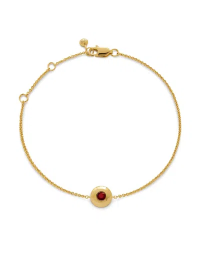 Monica Vinader January Birthstone Bracelet In 金色