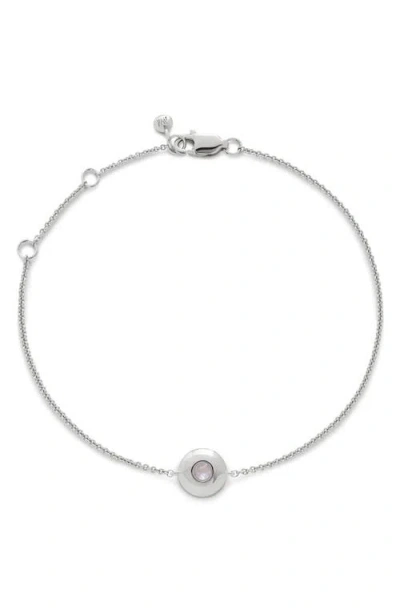 Monica Vinader June Birthstone Moonstone Bracelet In Multi