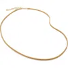 Monica Vinader Juno Fine Chain Necklace In 18ct Gold Vermeil/ss