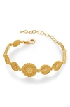 Monica Vinader Womens Yellow Gold Juno Shield 18ct Yellow Gold-plated Vermeil Recycled Sterling-silv In 18k Gold Vermeil