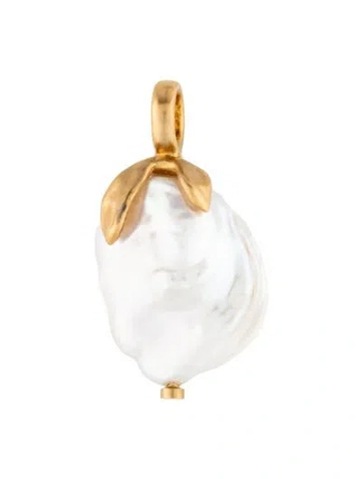Pre-owned Monica Vinader Keshi Pearl Pendant In Multi