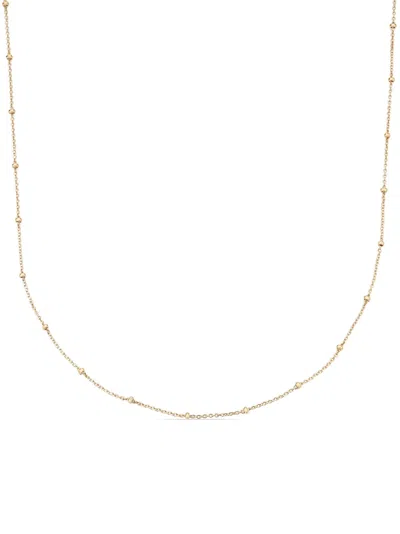 Monica Vinader Knot-detailing Cable-link Chain Necklace In Gold