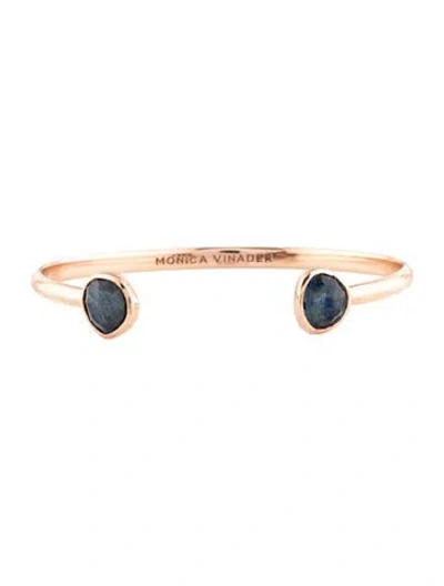 Pre-owned Monica Vinader Kyanite Siren Cuff Bracelet, 6.25" In Multicolor