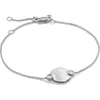 Monica Vinader Sterling Silver Diamond Round Chain Bracelet Lab Grown Diamond In Metallic