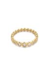 MONICA VINADER LAB CREATED DIAMOND HALF ETERNITY RING