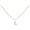 Monica Vinader Lab Created Diamond Initial Pendant Necklace In Metallic