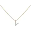 Monica Vinader Lab Created Diamond Initial Pendant Necklace