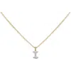 Monica Vinader Lab Created Diamond Initial Pendant Necklace