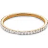 Monica Vinader Gold Vermeil And White Diamond Eternity Ring In Gold